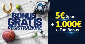 Welcome Bonus Registrazione